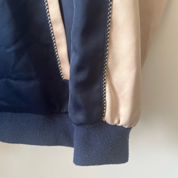 Toka Uomo Embroidered Bird Bomber Satin Jacket - Picture 12 of 13